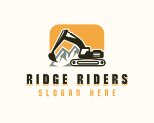 Excavator Mining Contractor logo design