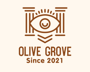 Eye Greek Pillar logo