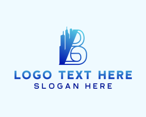 Building Architecture Letter B logo