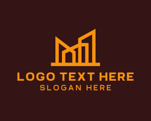 Golden Elegant Architecture Building logo