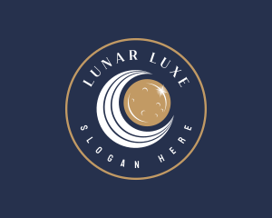 Interstellar Celestial Moon logo design