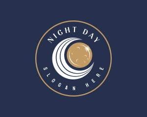 Interstellar Celestial Moon logo design