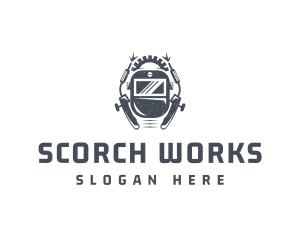 Blowtorch Industrial Welder logo design