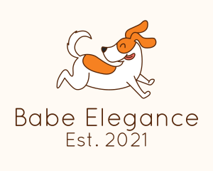 Cute Jolly Dog logo design