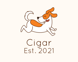 Cute Jolly Dog logo design