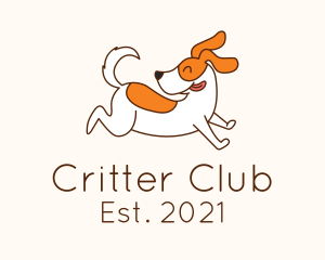 Cute Jolly Dog logo design