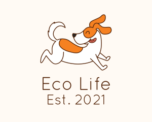 Cute Jolly Dog logo design