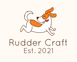 Cute Jolly Dog logo design