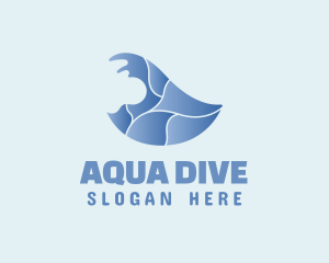 Ocean Wave Surfing logo design