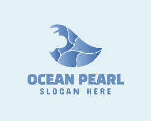 Ocean Wave Surfing logo design