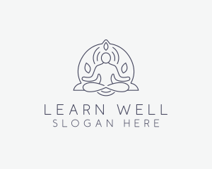 Wellness Yoga Meditation logo design