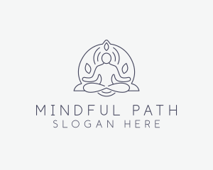 Wellness Yoga Meditation logo design