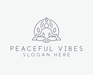 Wellness Yoga Meditation logo design