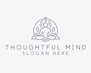 Wellness Yoga Meditation logo design