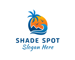 Sunny Island Resort logo design