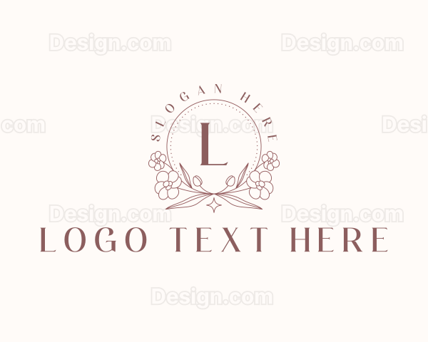 Floral Eco Wreath Logo