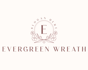 Floral Eco Wreath logo design