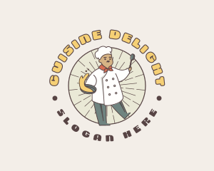 Cartoon Chef Cook logo design