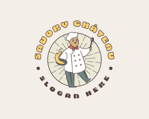 Cartoon Chef Cook logo design