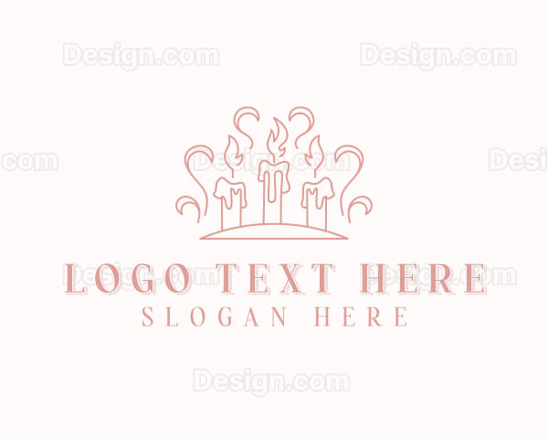 Candle Wax Decoration Logo