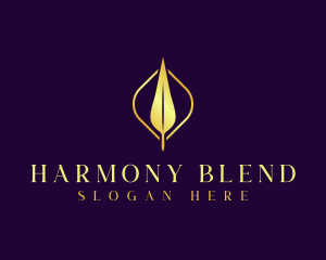 Elegant Feather Quill  logo