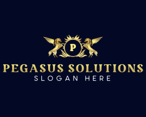 Pegasus Royal Crest logo design