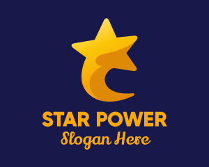 Modern Shooting Star  logo design