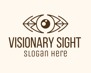 Brown Native Eye logo design