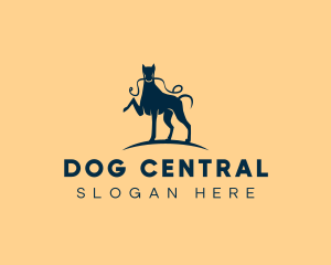 Dog Training Leash logo design