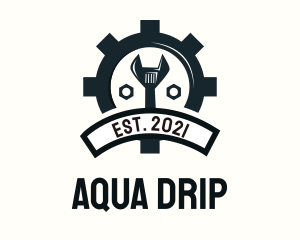 Mechanic Gear Badge logo design