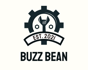 Mechanic Gear Badge logo design