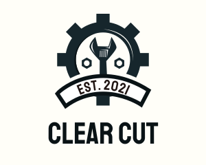 Mechanic Gear Badge logo design