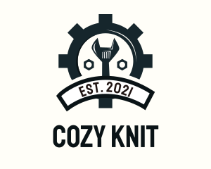 Mechanic Gear Badge logo design