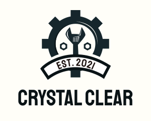 Mechanic Gear Badge logo design