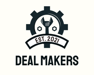 Mechanic Gear Badge logo design