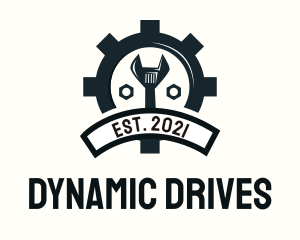 Mechanic Gear Badge logo