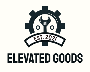 Mechanic Gear Badge logo design