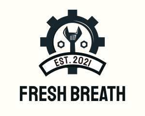 Mechanic Gear Badge logo design