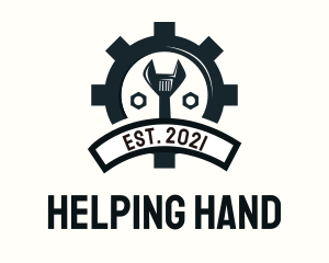 Mechanic Gear Badge logo design