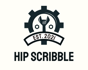 Mechanic Gear Badge logo design