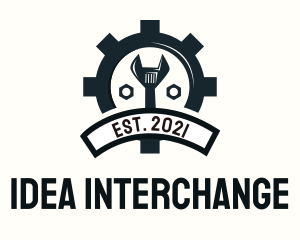 Mechanic Gear Badge logo design