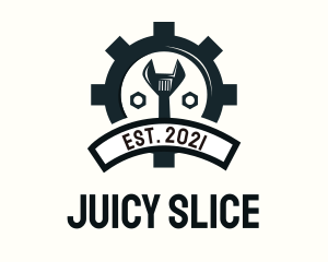 Mechanic Gear Badge logo design