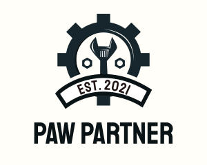 Mechanic Gear Badge logo design