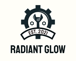 Mechanic Gear Badge logo design