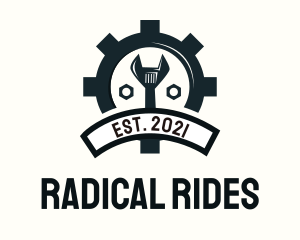 Mechanic Gear Badge logo design