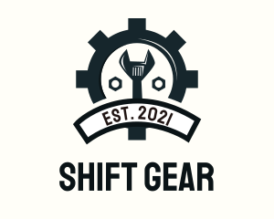 Mechanic Gear Badge logo design