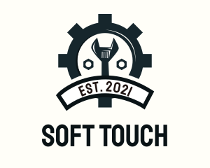 Mechanic Gear Badge logo design