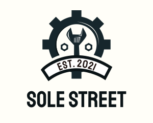 Mechanic Gear Badge logo design