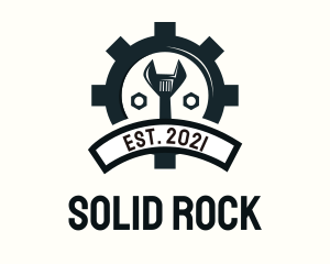 Mechanic Gear Badge logo design