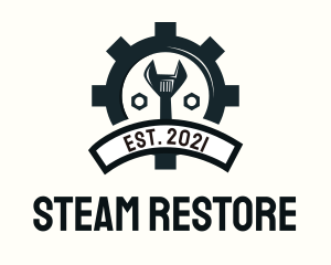 Mechanic Gear Badge logo design